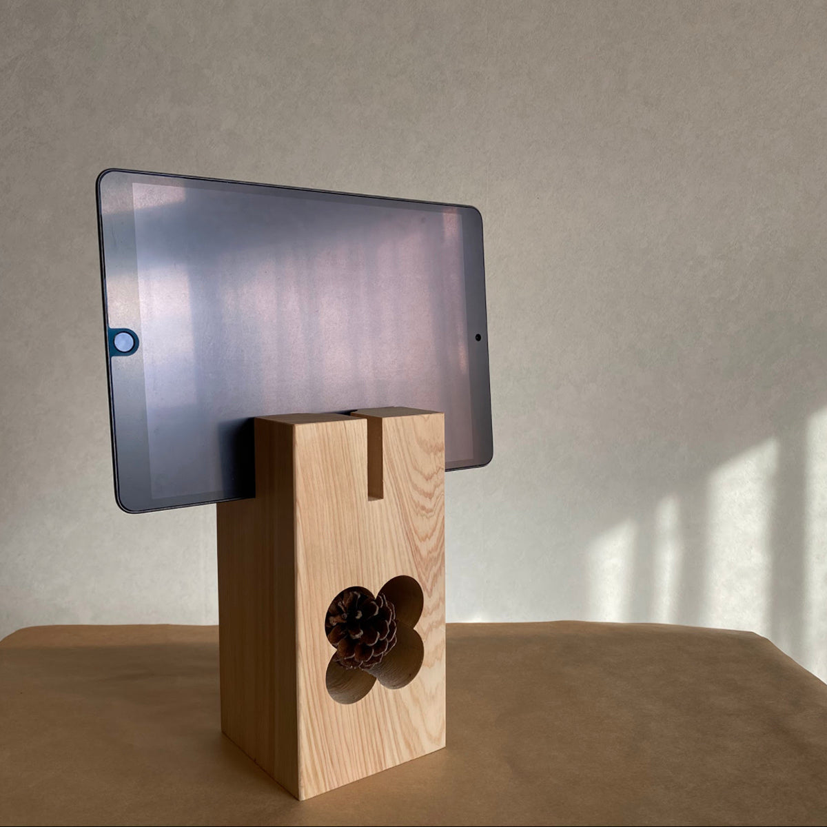 もこん炉　スマホスタンド　植木スタンド　L