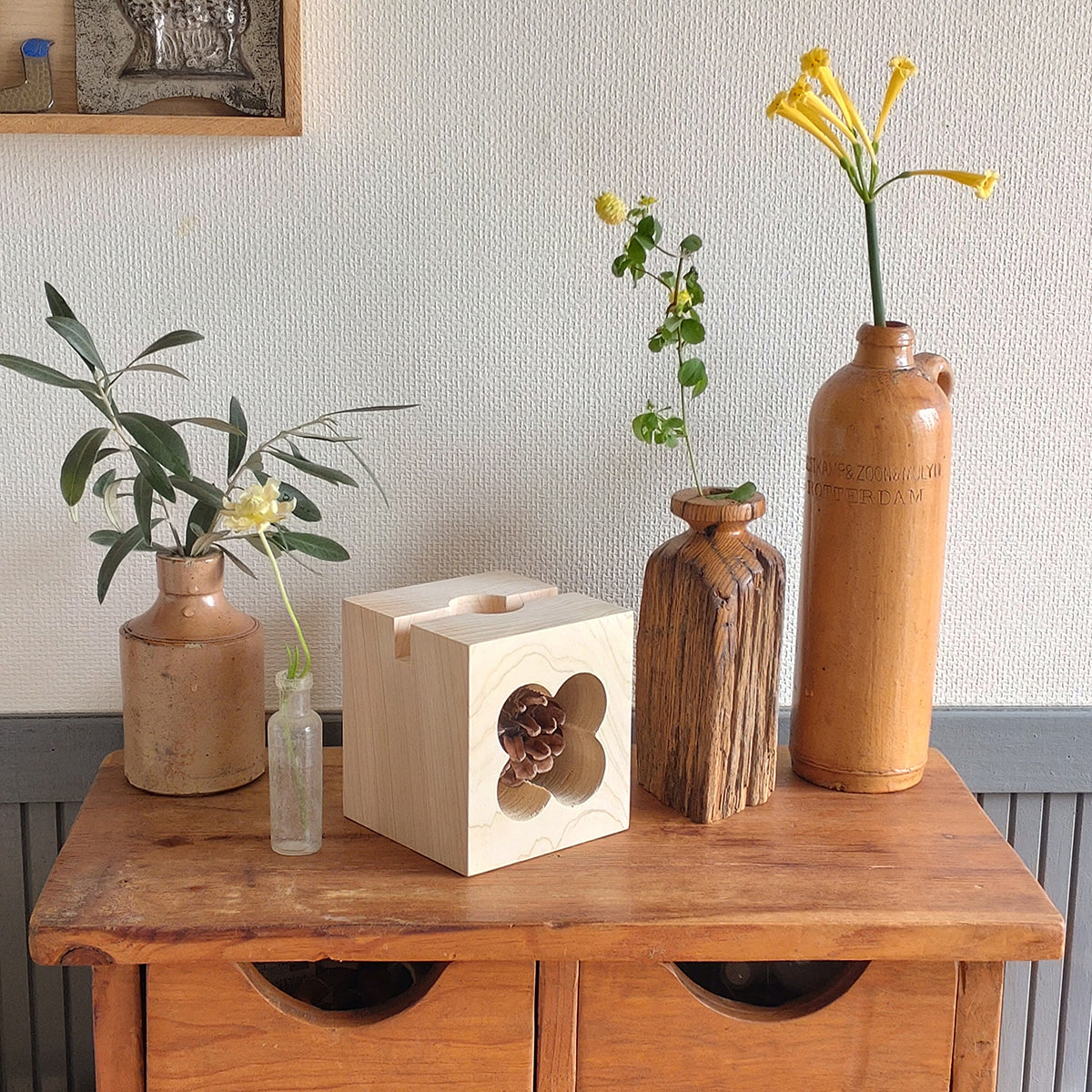 もこん炉　スマホスタンド　植木スタンド　S