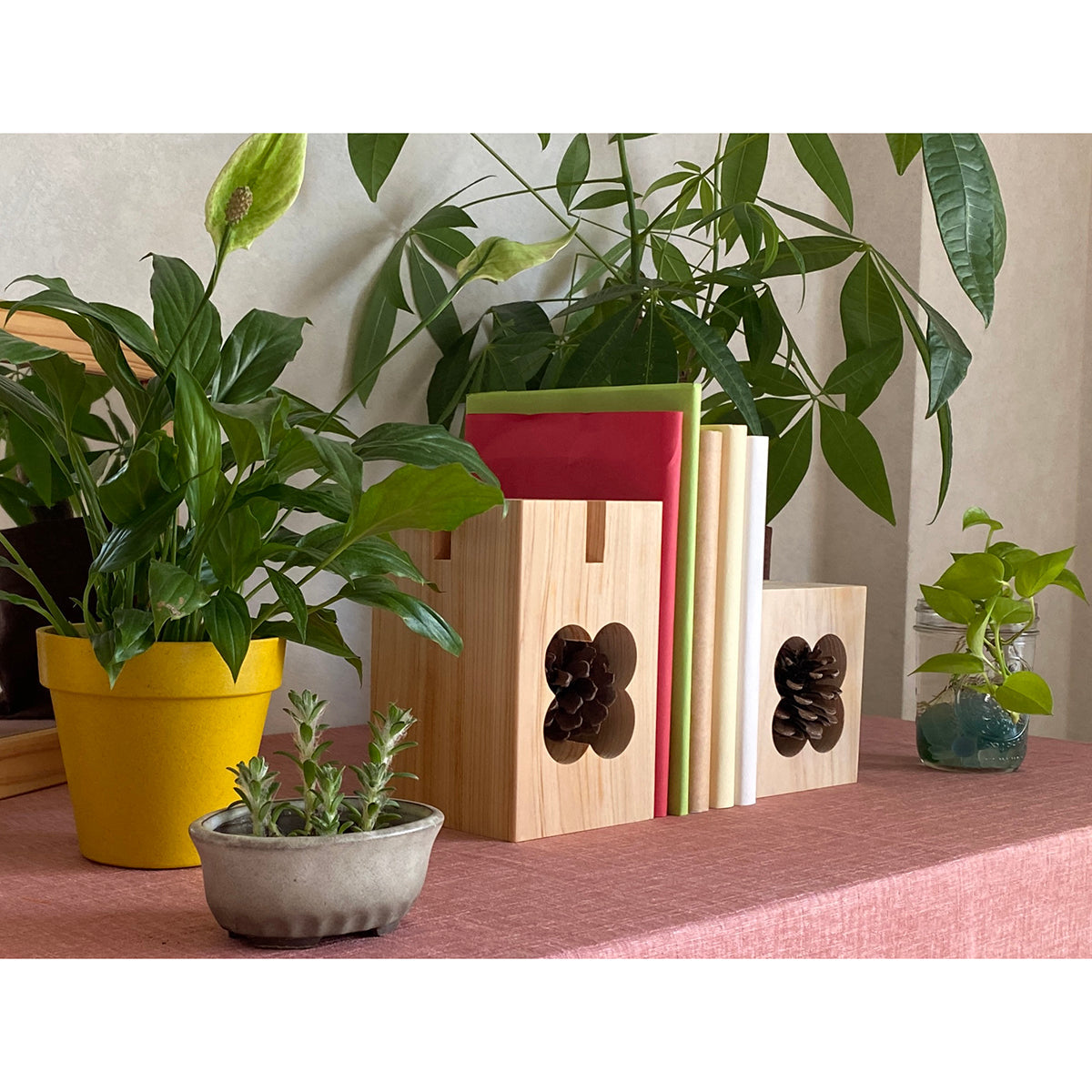 もこん炉　M＆S　２個入り　ブックエンド仕様