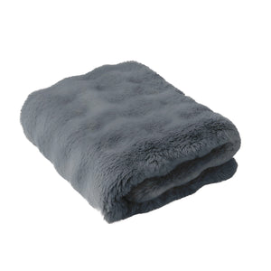 とろふわ もこもこ毛布 両面フランネル ふわとろブランケット あったか 洗える 静電気防止 ネイビー