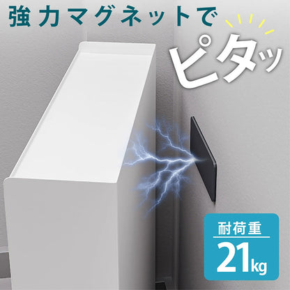 調味料ラック マグネット スリム3段 可動棚付き ホワイト キッチンを美しく整える大容量スパイスラック