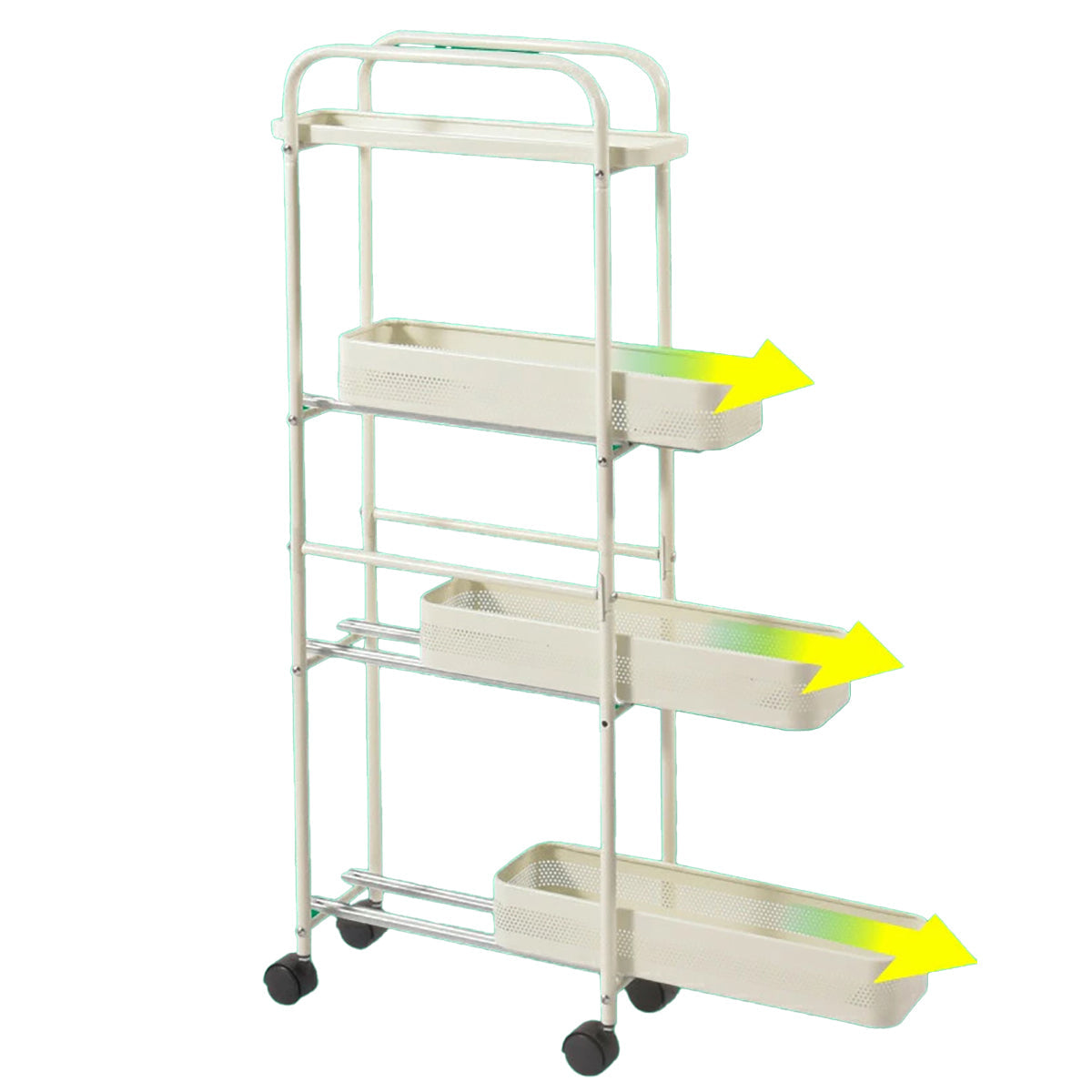 スリム収納ラック 幅16〜23.7cm 隙間収納 高さ96cm