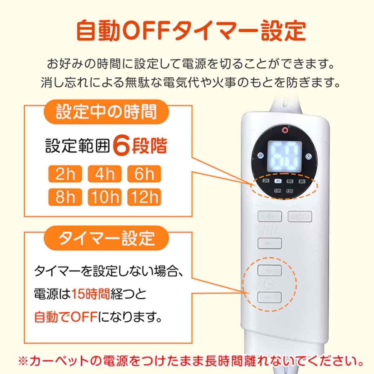 電気カーペット 100cm×100cm