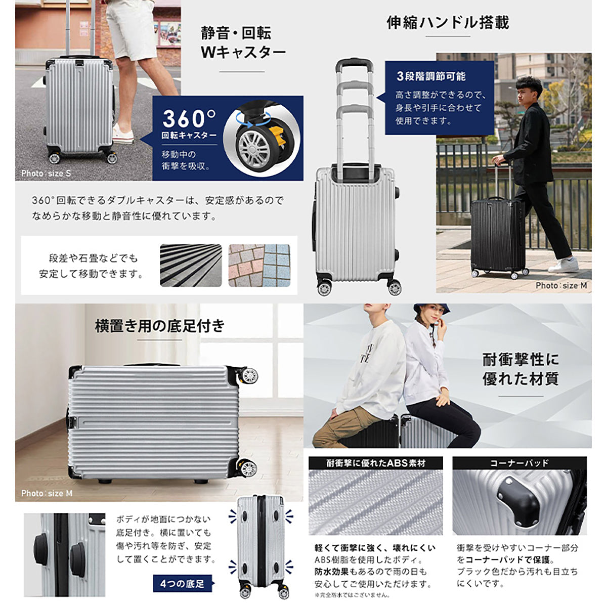 【引取のみ】【未使用】アルメリックサンダーボルトHIGHFLYER★ケース付き スーツケース 38L相当 Sサイズ ストッパー付き 機内持ち込み可 1泊～3