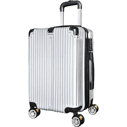 スーツケース 38L相当 Sサイズ ストッパー付き 機内持ち込み可 1泊～3泊 シルバー SunRuck　キャリーケース