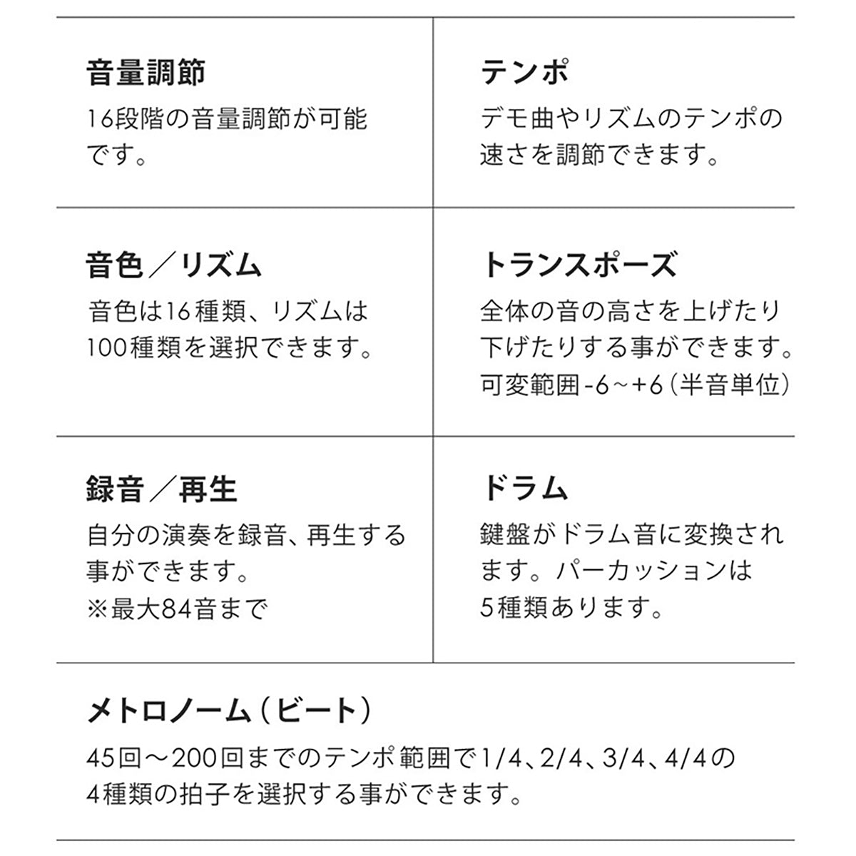 折りたたみ式 電子キーボード 61鍵 超薄型 軽量設計 充電式 コンパクト収納 ブラック SunRuck