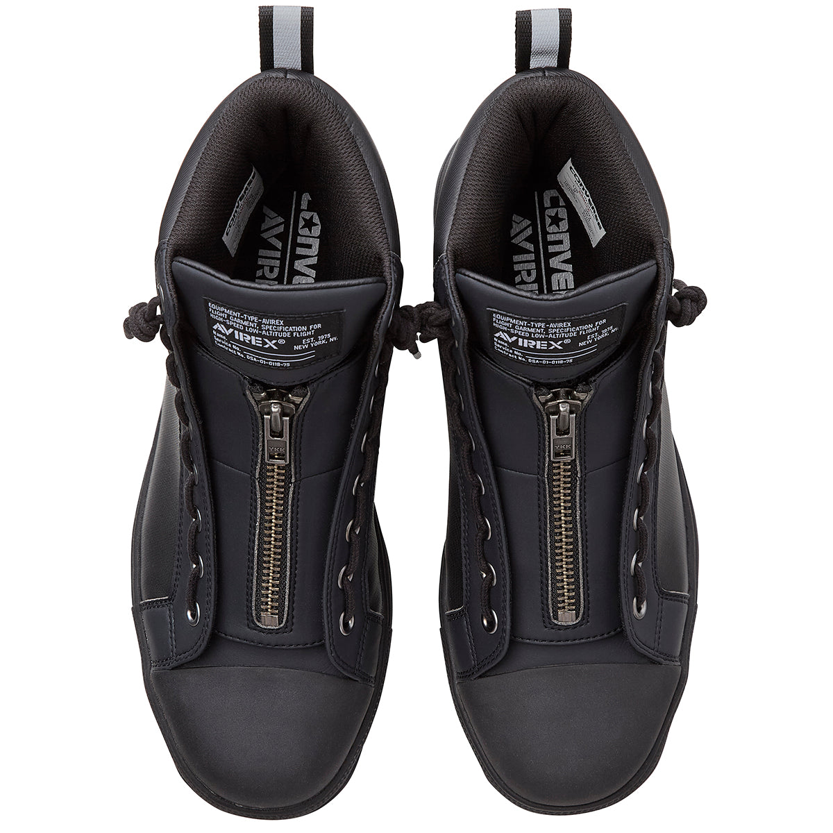 【CONVERSE】ALL STAR PS II CENTERZIP HI / AVIREX オールスター スニーカー 安全靴 BLK 23cm～30cm