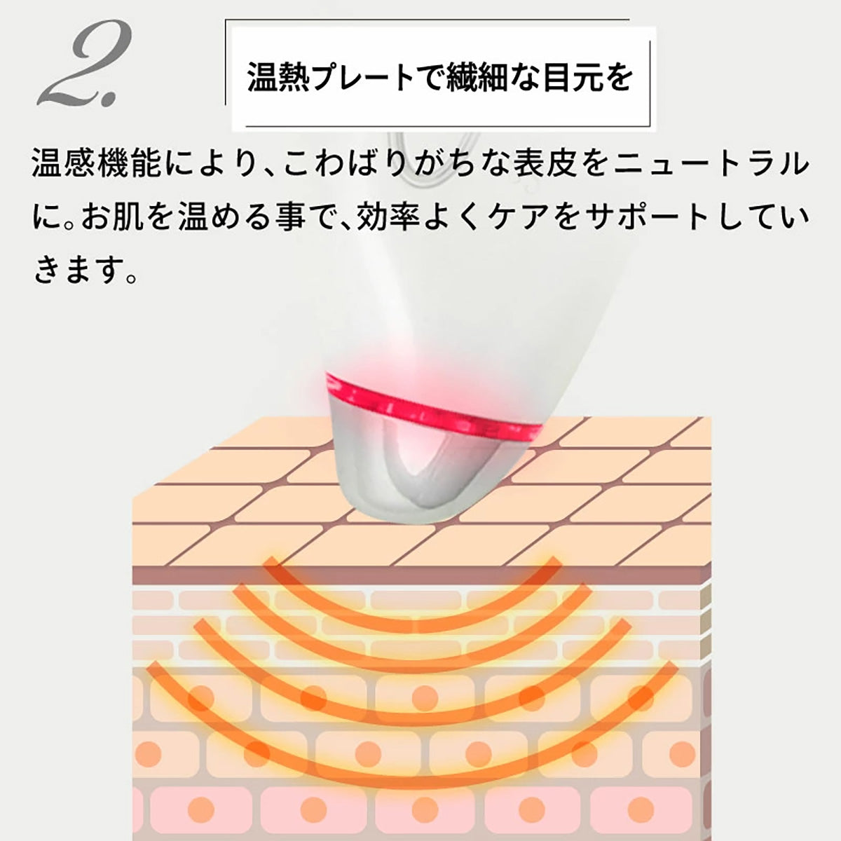 美顔器 目元 口元 振動 温熱 光エステ アイケア マッサージ フェイスの細部専用美顔器 高速パッティング 温熱ケア プッシュケア