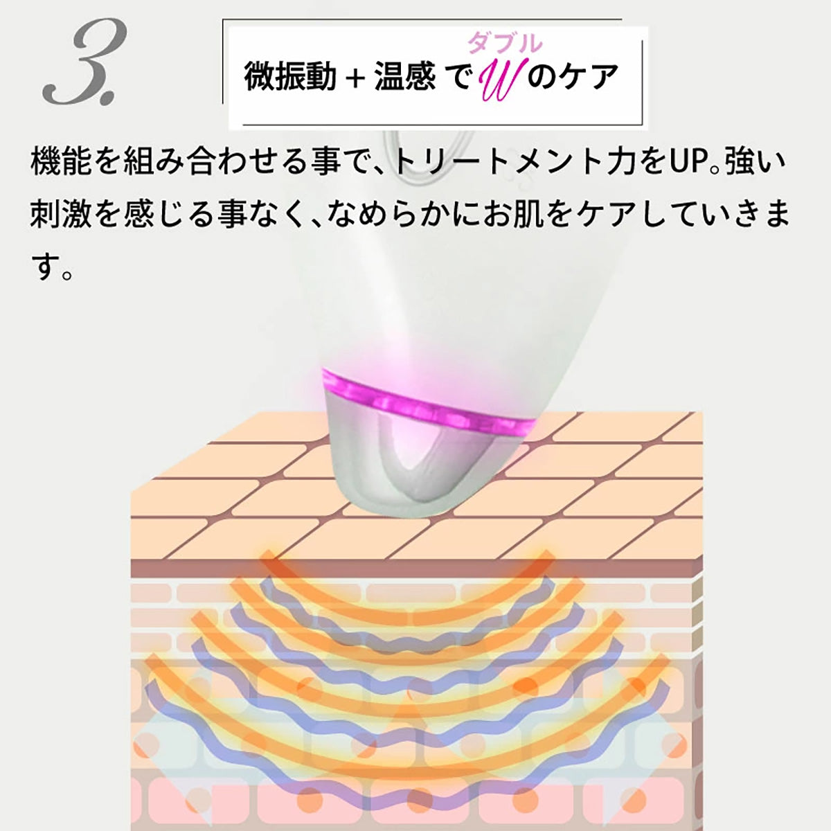 美顔器 目元 口元 振動 温熱 光エステ アイケア マッサージ フェイスの細部専用美顔器 高速パッティング 温熱ケア プッシュケア