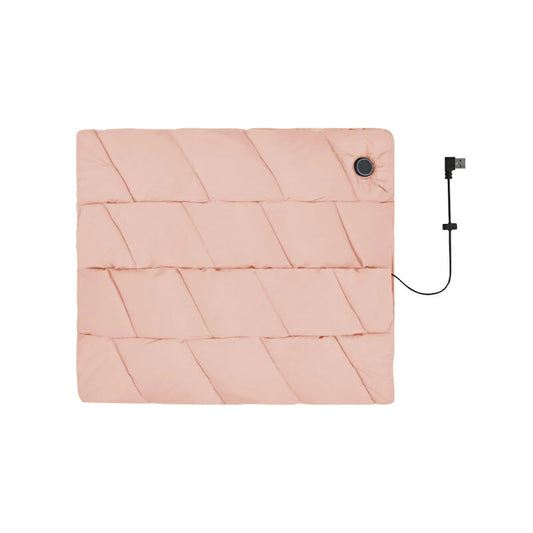 enetanpo エネタンポ ET-19 エアリーシートヒーター USB給電 3段階温度調節 自動OFF ふわふわ コンパクト 温活 冷え対策 スモーキーピンク