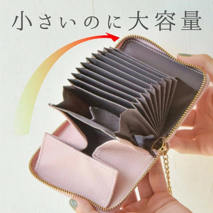 お札の折れないミニ財布 お札を折らない スマートウォレット コンパクト財布 キャッシュレス対応 磁気カット カード収納10枚 コインポケット PUレザー 合成皮革 大容量ミニ財布 スリムデザイン ファスナー財布 メンズ財布 レディース財布 小型財布 キーケース兼用 シンプルデザイン 軽量財布 ラベンダー