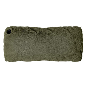 ENETANPO グラフェン ホットウォーマー クッション型 USBヒーター 3段階温度 2時間自動オフ 洗えるカバー 軽量 カーキ