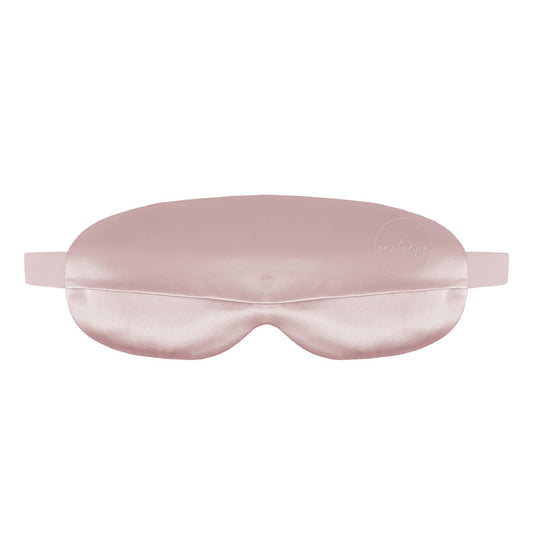 ENETANPO シルク グラフェン アイマスク USB加熱式 3段階温度 30分自動オフ 洗えるカバー 軽量 パールピンク