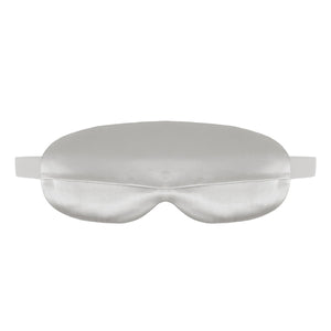 ENETANPO シルク グラフェン アイマスク USB加熱式 3段階温度 30分自動オフ 洗えるカバー 軽量 ムーンシルバー