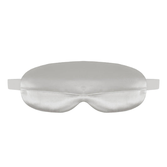 ENETANPO シルク グラフェン アイマスク USB加熱式 3段階温度 30分自動オフ 洗えるカバー 軽量 ムーンシルバー