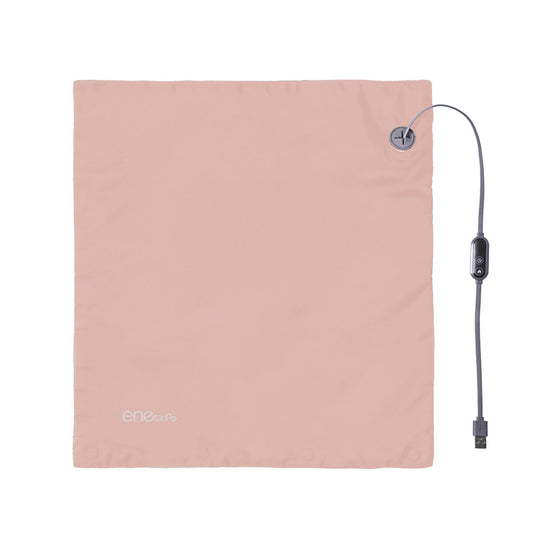 ENETANPO USB シートヒーター 超薄型 2mm 軽量 約90g 3段階温度 タイマー付 マグネット着脱 専用ケース付 ピンク