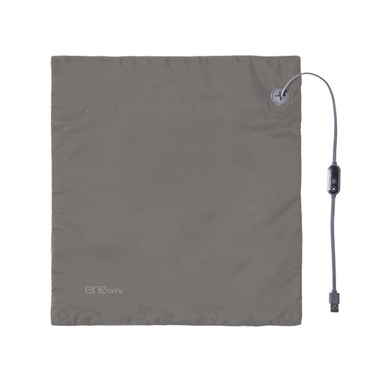 ENETANPO USB シートヒーター 超薄型 2mm 軽量 約90g 3段階温度 タイマー付 マグネット着脱 専用ケース付 グレー