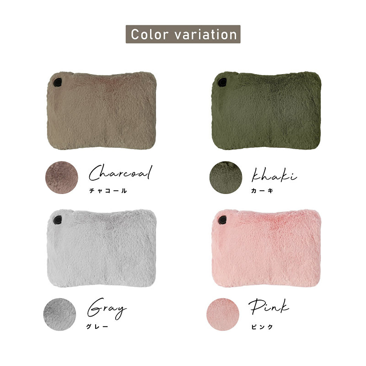 ENETANPO USB ポケットウォーマー クッション型 3段階温度 2時間自動オフ 両手ポケット付き 軽量 カーキ