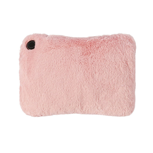 ENETANPO USB ポケットウォーマー クッション型 3段階温度 2時間自動オフ 両手ポケット付き 軽量 ピンク