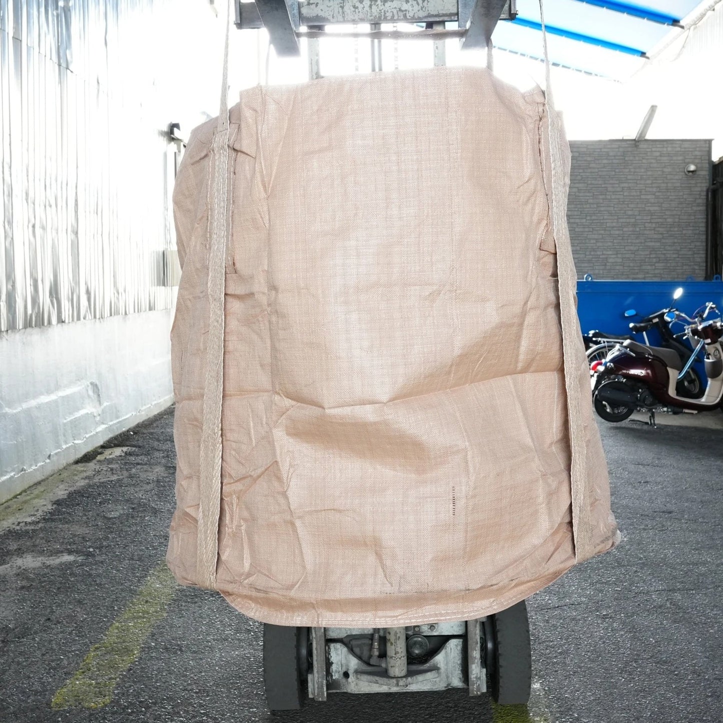 フレコンバッグ丸形　上部きんちゃく軽量タイプ　φ1100×H1250mm　10枚セット