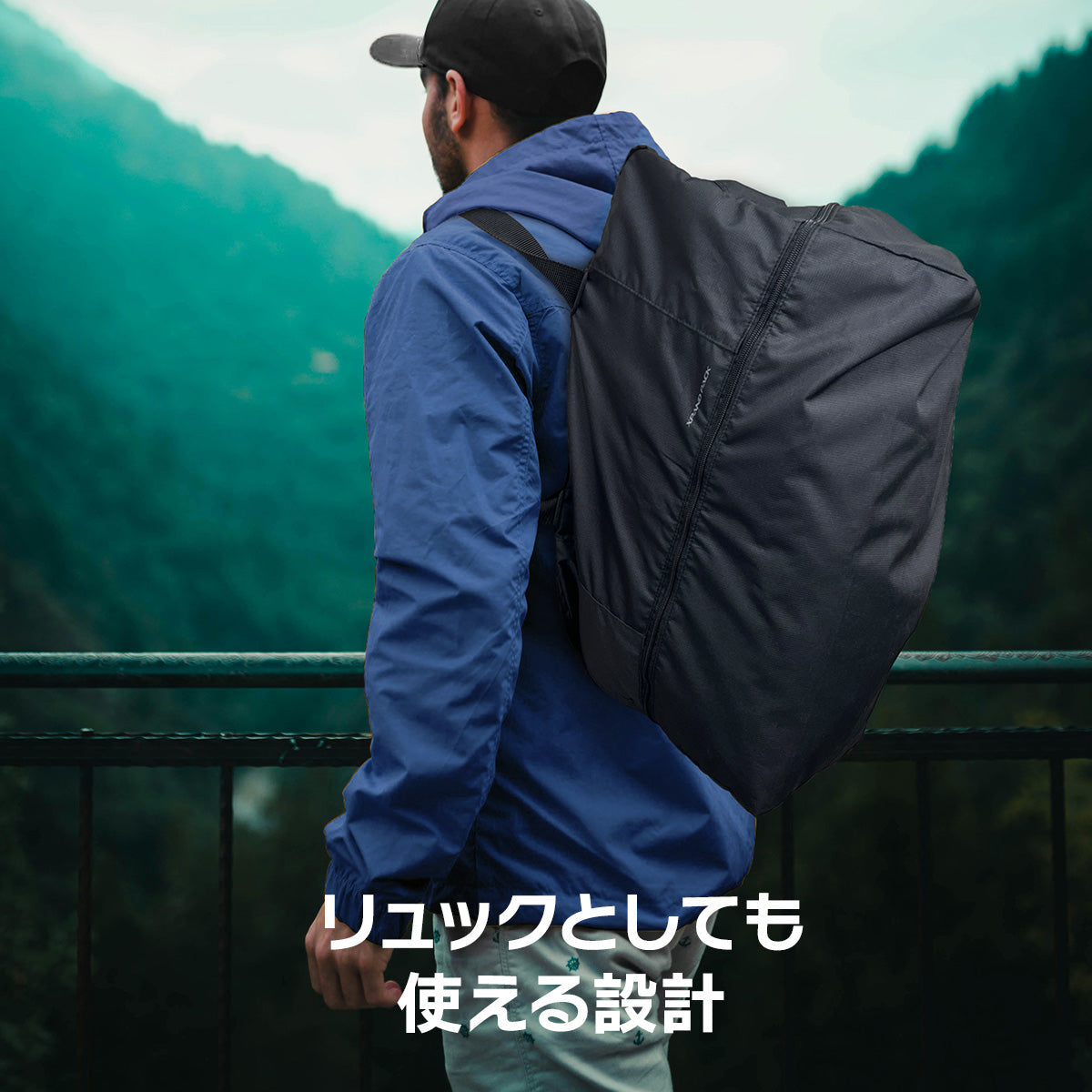 ビッグボストンバッグ（ショルダー付き）　ブラック