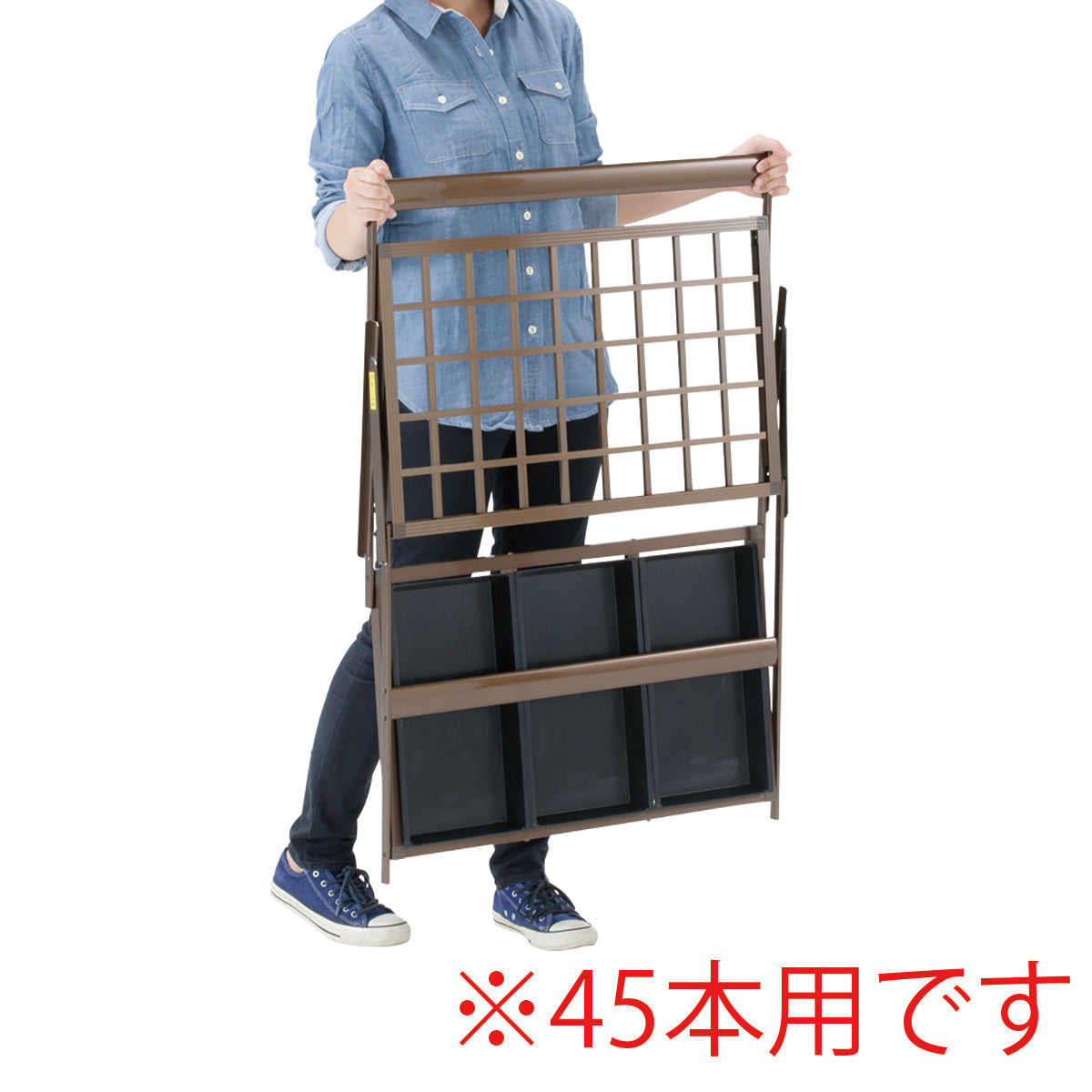 折りたたみ式 アルミ製 傘立て 30本用