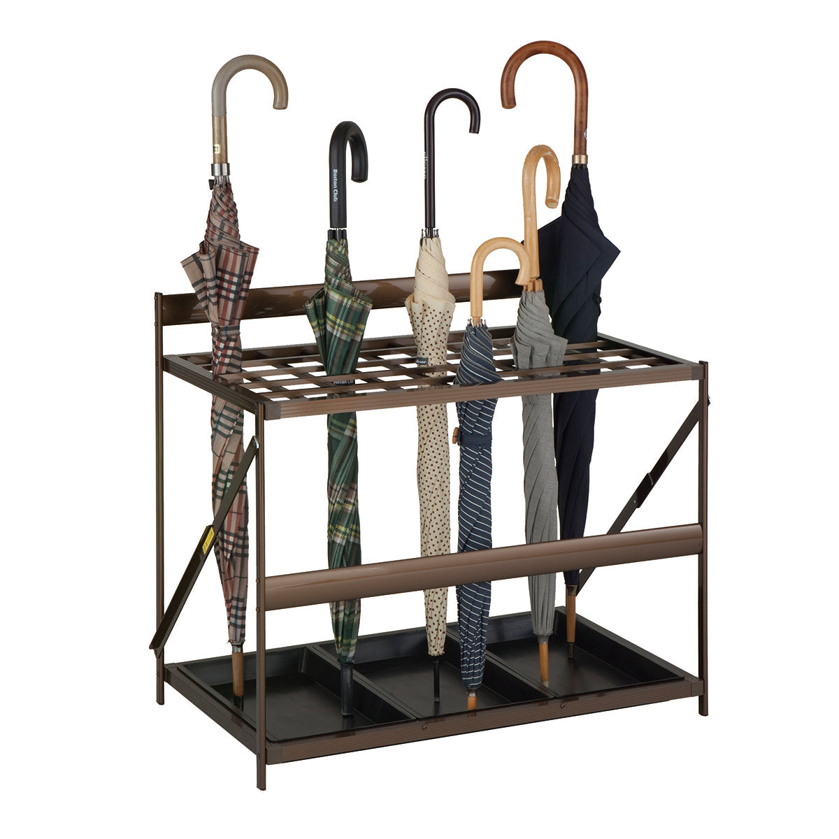 折りたたみ式 アルミ製 傘立て 45本用