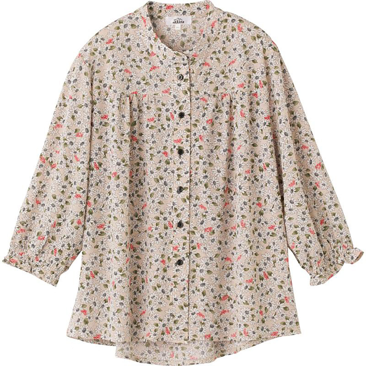 隠れファスナーブラウス ベージュ S/M～L/LL