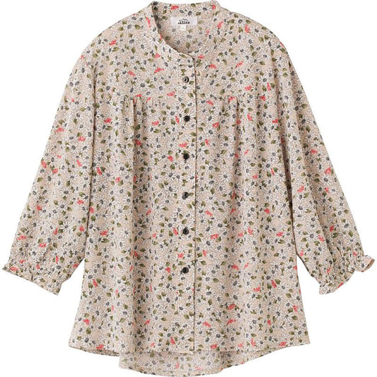 隠れファスナーブラウス ベージュ S/M～L/LL