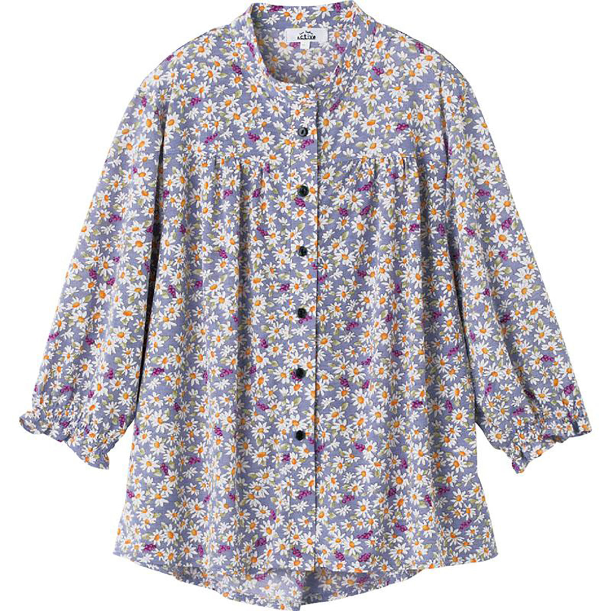 隠れファスナーブラウス パープル S/M～L/LL