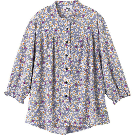 隠れファスナーブラウス パープル S/M～L/LL