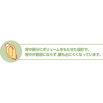 7分袖背中ゆったり着心地Ｔシャツ パープル Ｍ/L