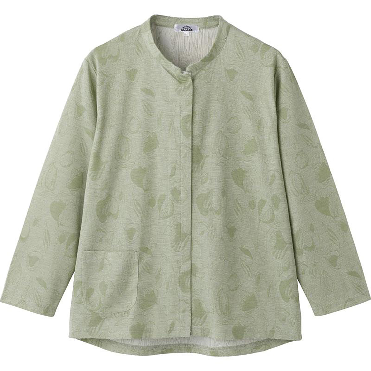 前開きＴシャツ グリーン S/M～L/LL/3L