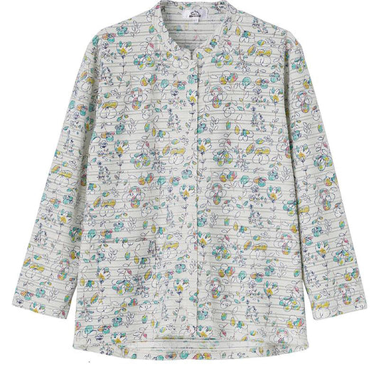 前開きＴシャツ グレージュ M～L/LL