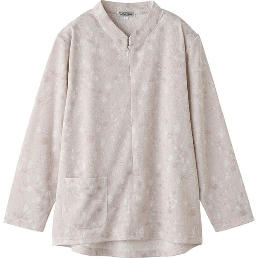 ロングファスナーＴシャツ ベージュ M～L/LL