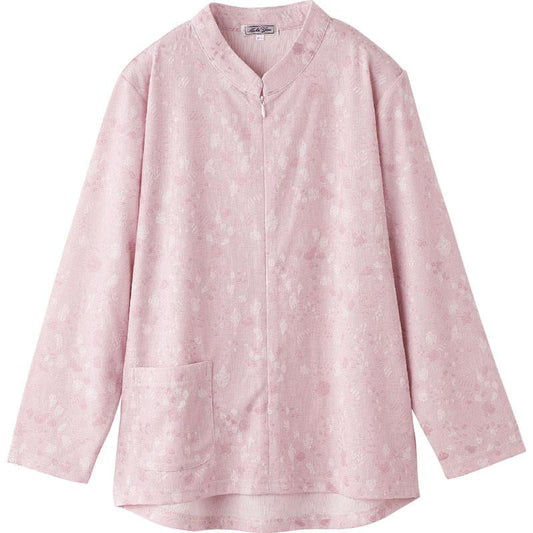 ロングファスナーＴシャツ ローズ M～L/LL