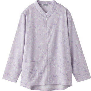 ロングファスナーＴシャツ パープル M～L/LL