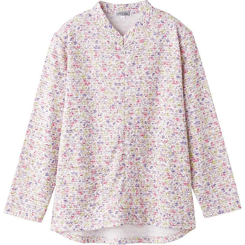 ロングファスナーＴシャツ ローズ S/M～L/LL