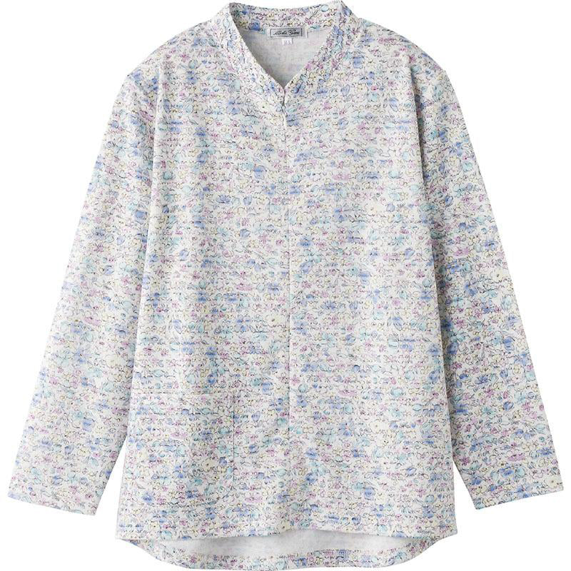 ロングファスナーＴシャツ ブルー S/M～L/LL