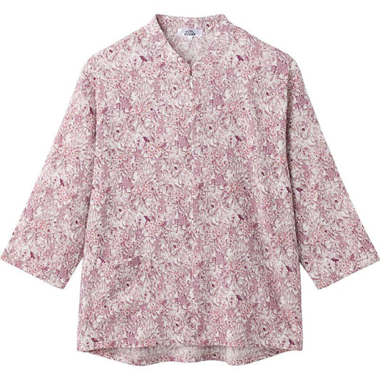 7分袖ロングファスナーＴシャツ オレンジ LL/3L