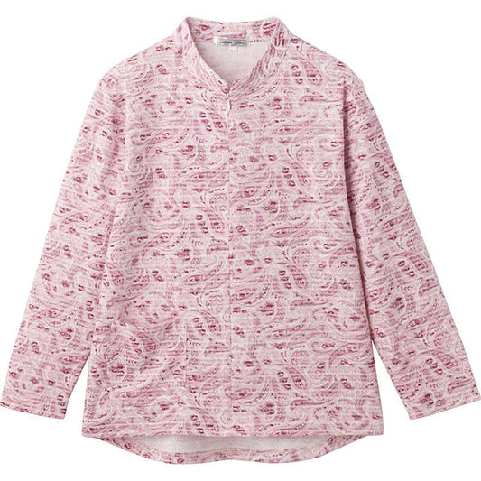 ロングファスナーＴシャツ ボルドー M～L/LL/3L