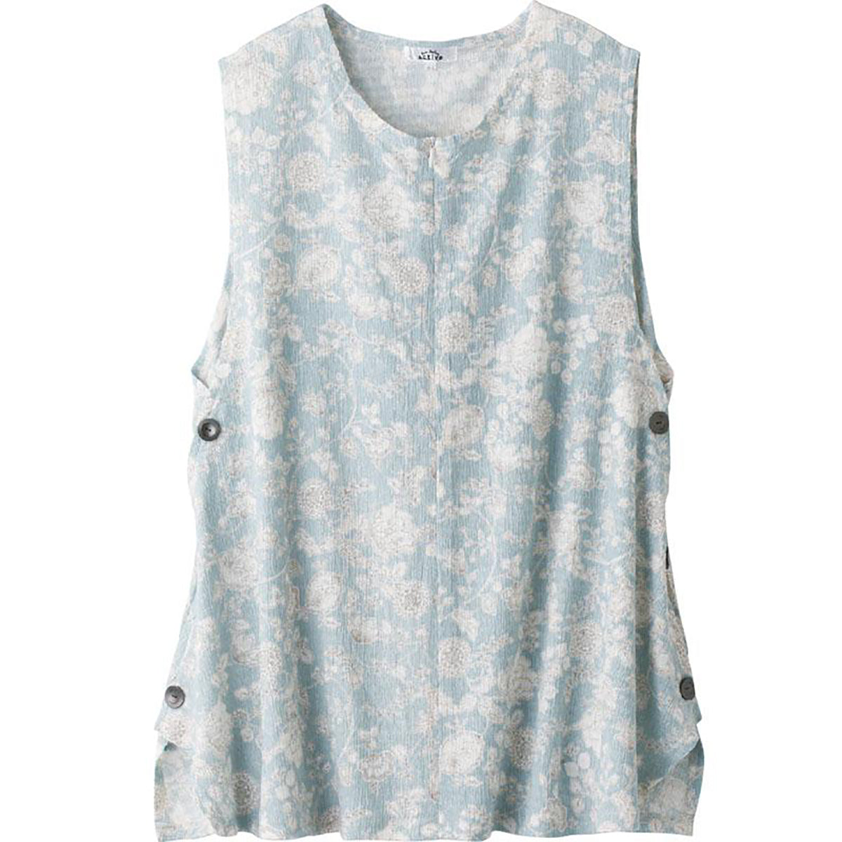 ロングファスナーロングベスト グリーン M～L/LL