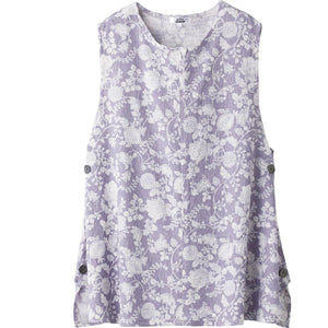 ロングファスナーロングベスト パープル M～L/LL