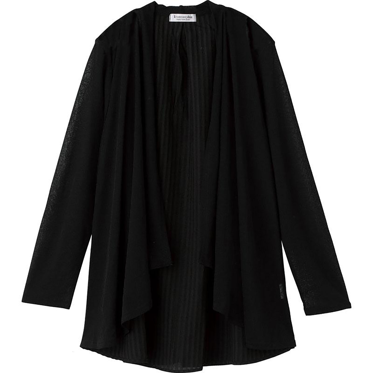 トッパーカーディガン ブラック Ｍ～Ｌ