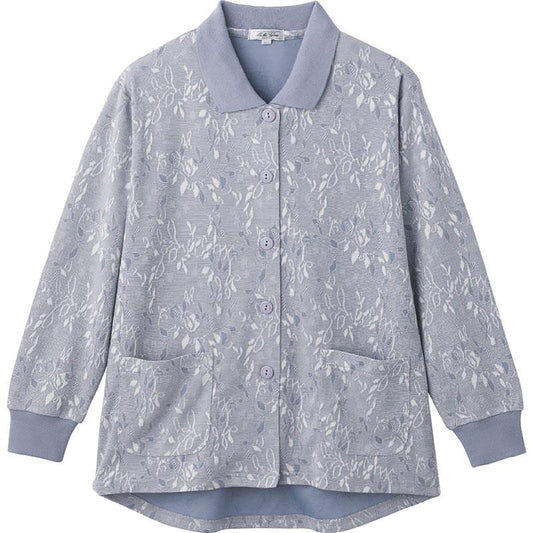 斜め釦ホールポロカーディ ブルー M～L/LL/3L