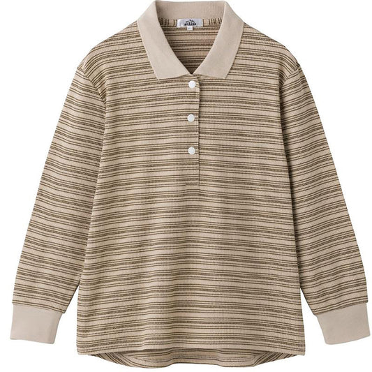 スナップ釦ポロシャツ ベージュ M～L/LL/3L