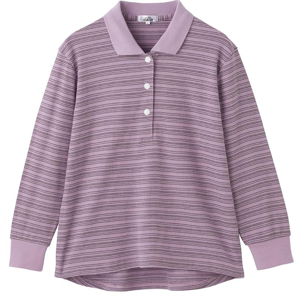 スナップ釦ポロシャツ ローズ M～L/LL/3L