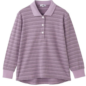 スナップ釦ポロシャツ ローズ M～L/LL/3L