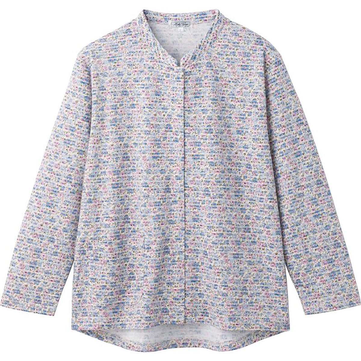 前開きＴシャツ ブルー S/3L