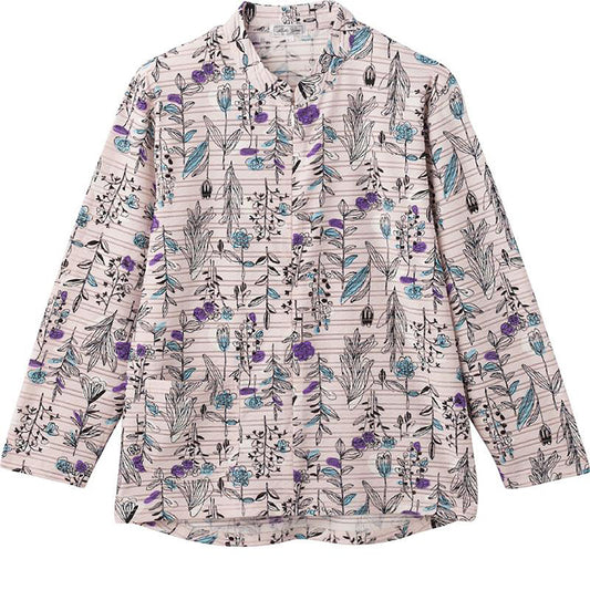 ロングファスナーＴシャツ ローズ 3Ｌ